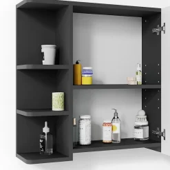 Vicco Armoire de toilette Anthracite 79.6x64cm
