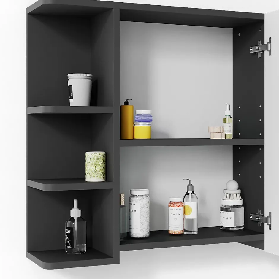 Vicco Armoire de toilette Anthracite 79.6x64cm