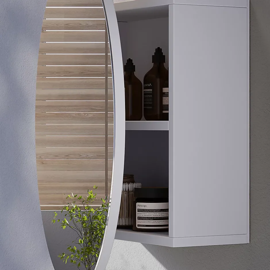 Vicco Armoire de toilette Blanc 70x70cm avec 2 compartiments