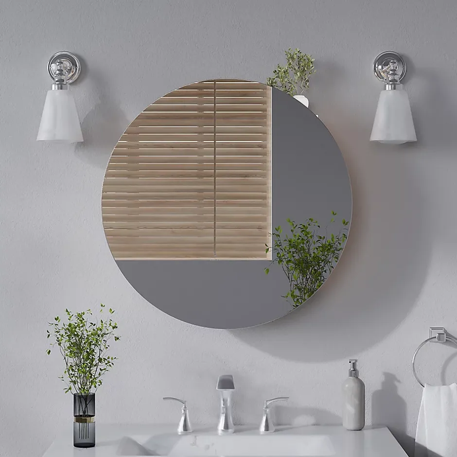 Vicco Armoire de toilette Chêne de force doré 60x60cm avec 2 compartiments* Armoire De Toilette