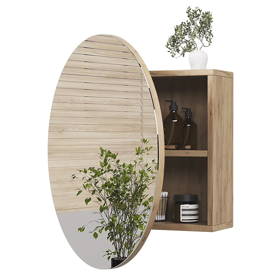 Vicco Armoire de toilette Chêne de force doré 60x60cm avec 2 compartiments* Armoire De Toilette
