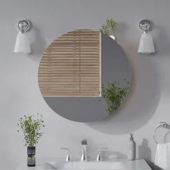 Vicco Armoire de toilette Anthracite 60x60cm avec 2 compartiments* Armoire De Toilette