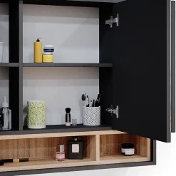 Vicco Armoire de toilette Anthracite 80x72cm