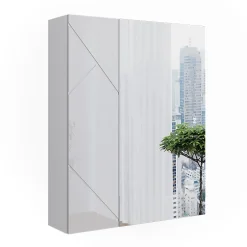 Vicco Armoire de toilette Blanc Haute brillance 60x75cm