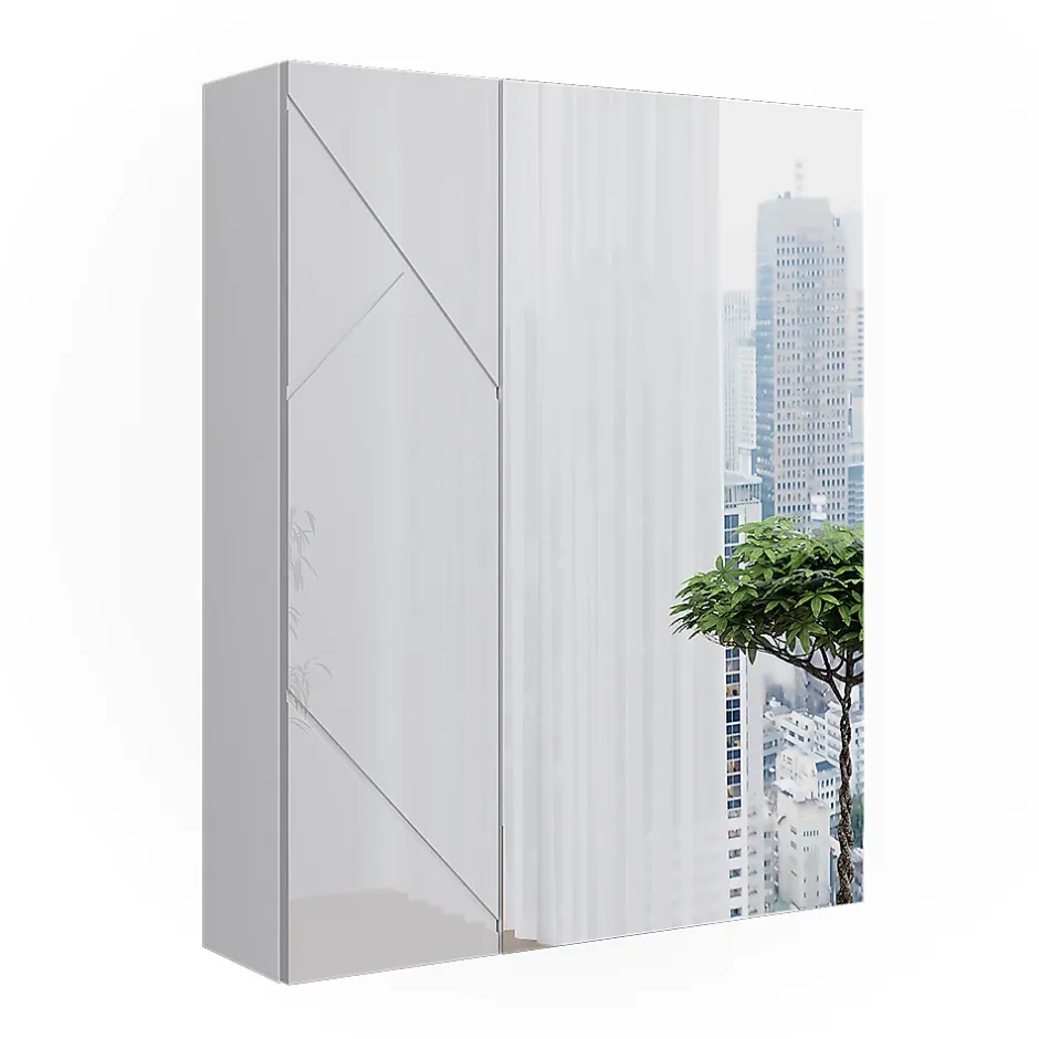 Vicco Armoire de toilette Blanc Haute brillance 60x75cm
