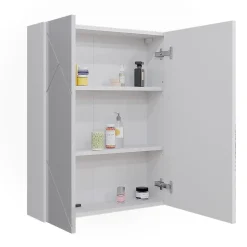 Vicco Armoire de toilette Blanc Haute brillance 60x75cm