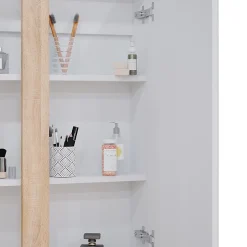 Vicco Armoire de toilette Blanc 70.4x84cm avec 2 portes* Armoire De Toilette