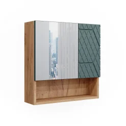 Vicco Armoire de toilette Vert/force de lor Chêne 54x55cm* Armoire De Toilette