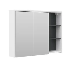 Vicco Armoire de toilette blanc/anthracite 18x75cm* Armoire De Toilette