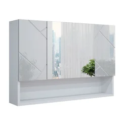 Vicco Armoire de toilette Blanc Haute brillance 80.1x55cm