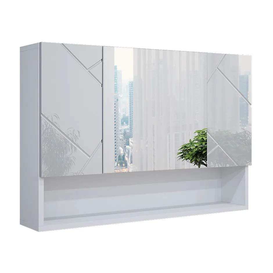 Vicco Armoire de toilette Blanc Haute brillance 80.1x55cm