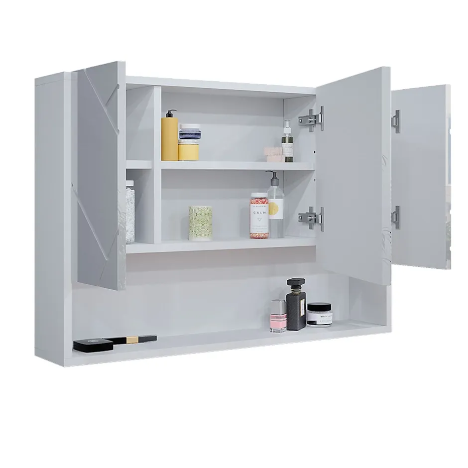 Vicco Armoire de toilette Blanc Haute brillance 80.1x55cm