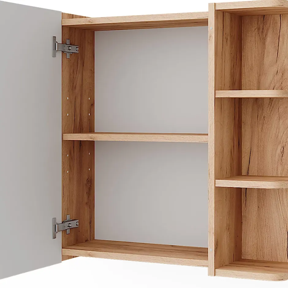 Vicco Armoire de toilette Chêne de force doré 62x64cm