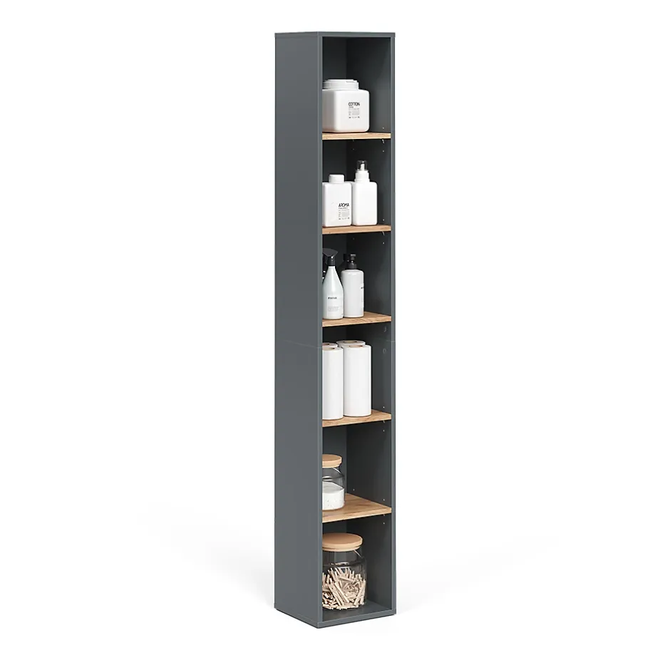 Vicco Armoire haute Anthracite/chêne doré 30x188.6cm