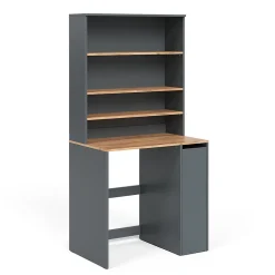 Vicco Armoire machine à laver Anthracite/chêne doré 93.6x88.2cm 2 pièces avec placard et étagère* Meuble Wc