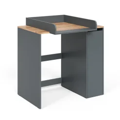 Vicco Armoire machine à laver Anthracite/chêne doré 93.6x88.2cm 2 pièces avec plan à langer