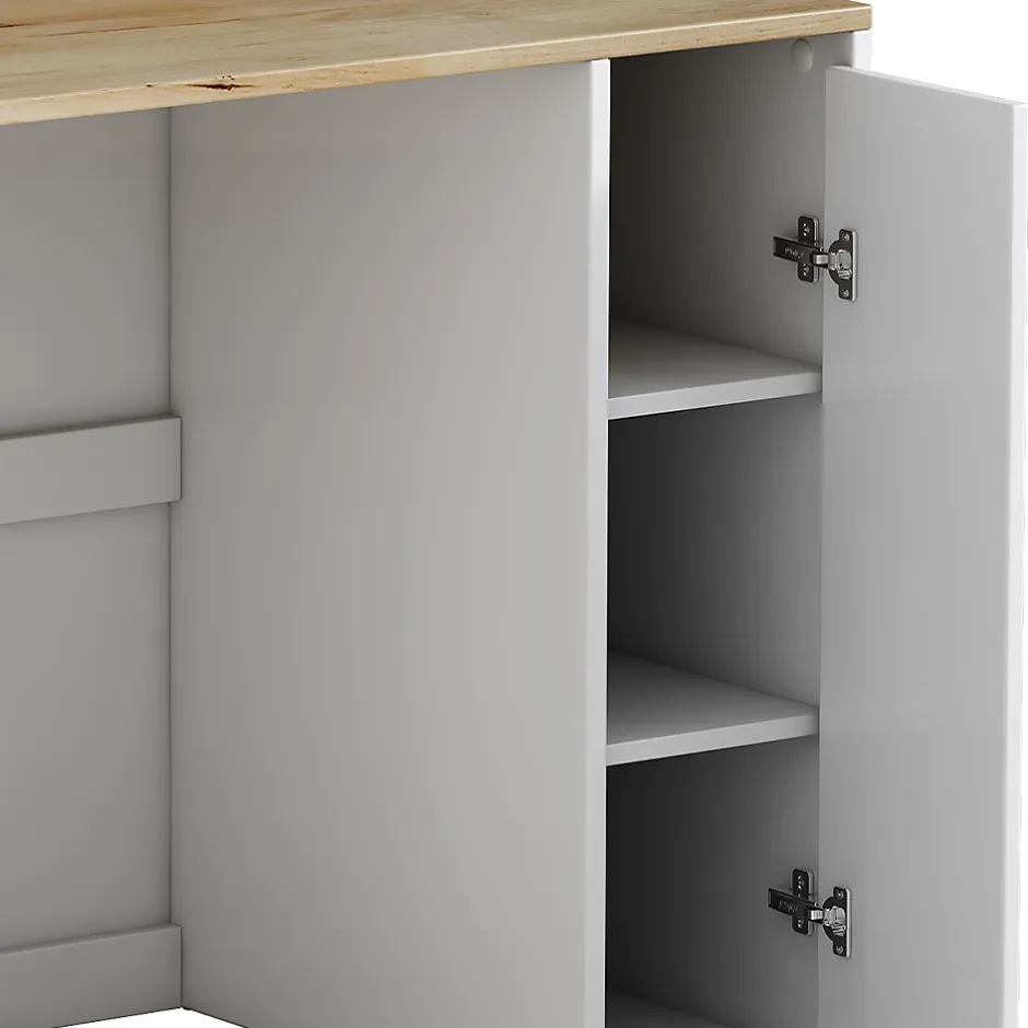 Vicco Armoire machine à laver Blanc 93.5x88.5cm avec 3 compartiments* Meuble Wc