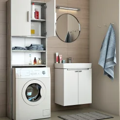 Vicco Armoire machine à laver Béton 64x190cm