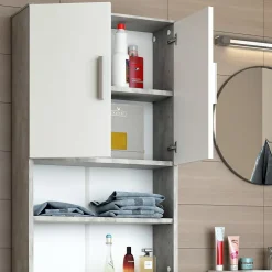 Vicco Armoire machine à laver Béton 64x190cm