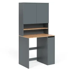 Vicco Armoire machine à laver Anthracite/chêne doré 93.6x88.2cm 2 pièces avec étagère* Meuble Wc