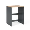Vicco Armoire machine à laver Anthracite/chêne doré 68x88.2cm* Meuble Wc