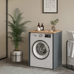 Vicco Armoire machine à laver Anthracite/chêne doré 68x88.2cm* Meuble Wc
