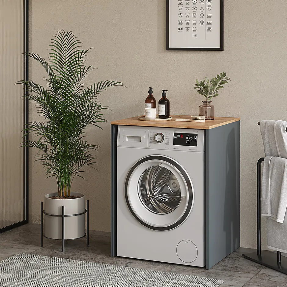 Vicco Armoire machine à laver Anthracite/chêne doré 68x88.2cm* Meuble Wc