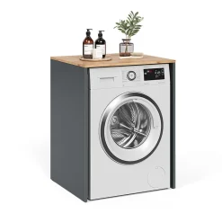 Vicco Armoire machine à laver Anthracite/chêne doré 68x88.2cm* Meuble Wc