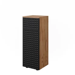 Vicco Armoire midisch Anthracite à pois 30x81cm avec 1 tiroir, 2 compartiments, salle de bain* Armoire De Salle De Bains