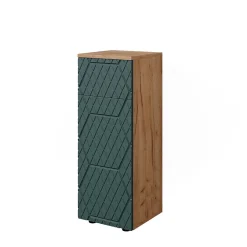 Vicco Armoire midisch Vert/force de lor Chêne 30x81cm avec 1 tiroir, 2 compartiments, salle de bain* Armoire De Salle De Bains