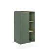 Vicco Armoire Midischrank Vert/Artisan 50x86cm avec des étagères ouvertes