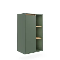 Vicco Armoire Midischrank Vert/Artisan 50x86cm avec des étagères ouvertes