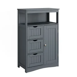 Vicco Armoire Midischrank Gris 56x86.5cm* Armoire De Salle De Bains