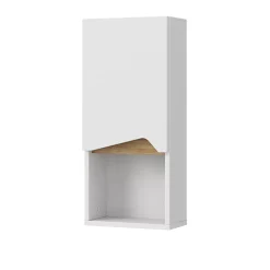 Vicco Armoire murale Blanc 30x67cm avec porte et compartiment ouvert* Armoire De Salle De Bains