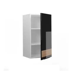 Vicco Armoire murale de salle de bain Chêne noir brillant/blanc 40x72cm