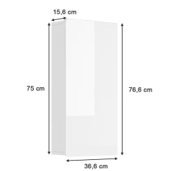 Vicco Armoire murale de salle de bain Blanc 36.6x76.6cm