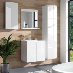 Vicco Armoire murale de salle de bain Blanc 36.6x76.6cm