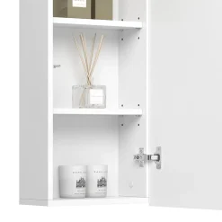 Vicco Armoire murale de salle de bain Blanc 36.6x76.6cm