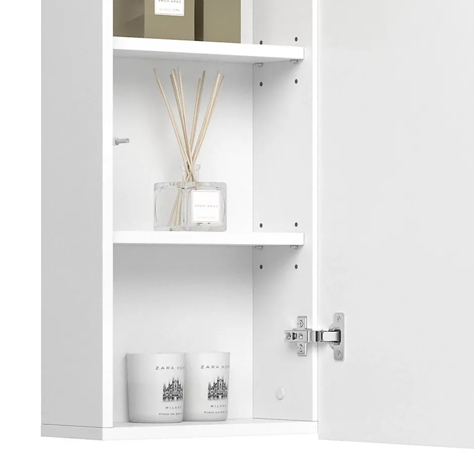 Vicco Armoire murale de salle de bain Blanc 36.6x76.6cm