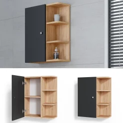 Vicco Armoire murale de salle de bain Anthracite 47.2x59.2cm* Armoire De Salle De Bains