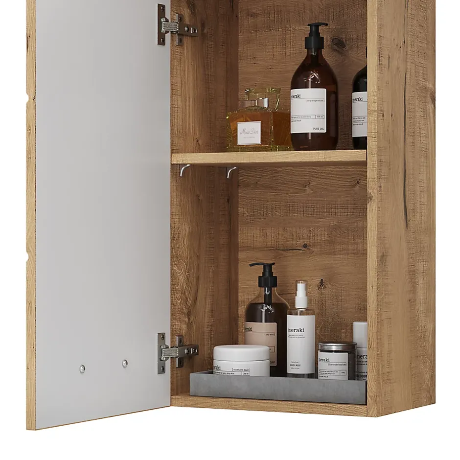 Vicco Armoire murale de salle de bain Chêne Wotan 37x77cm