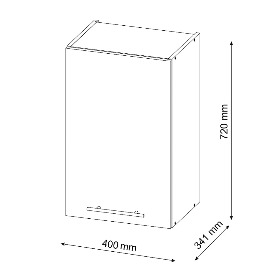 Vicco Armoire murale de salle de bain Blanc Haute brillance 40x72cm