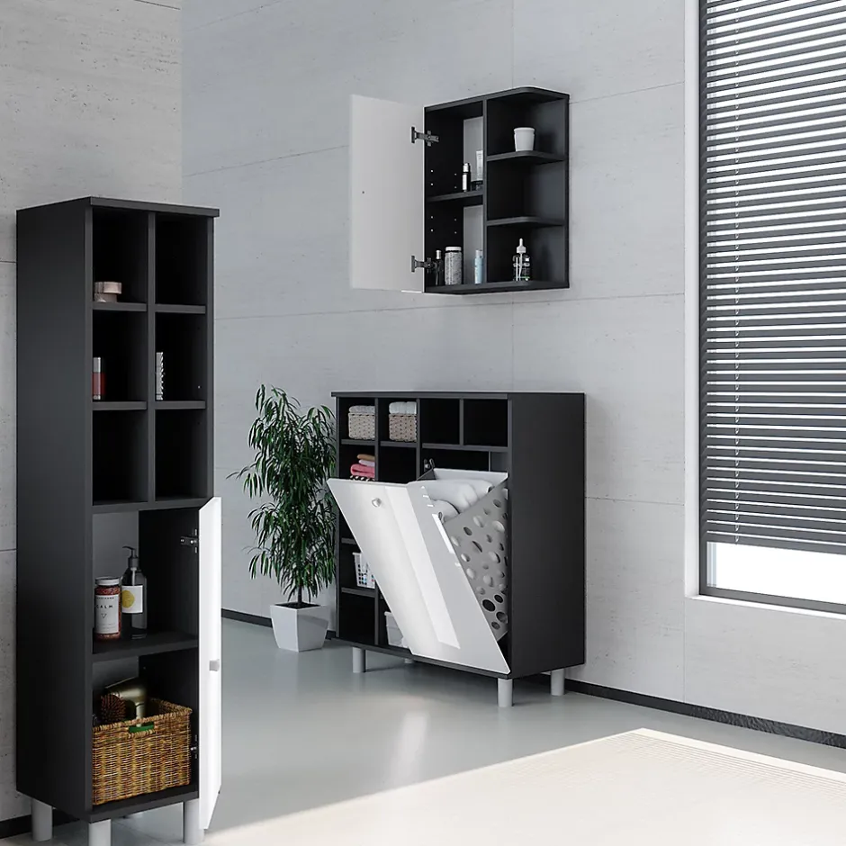 Vicco Armoire murale de salle de bain Blanc Haute brillance 47.2x59.2cm