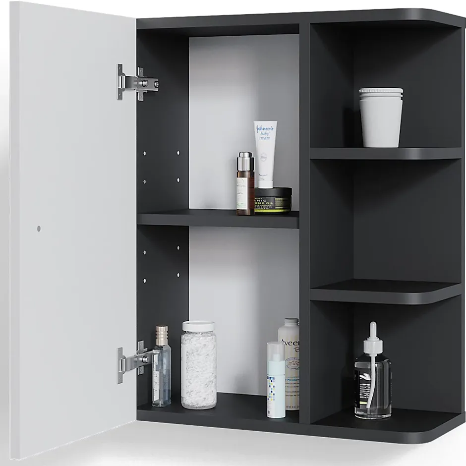 Vicco Armoire murale de salle de bain Blanc Haute brillance 47.2x59.2cm