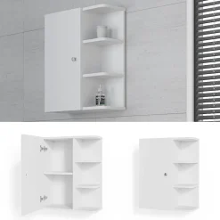 Vicco Armoire murale de salle de bain Blanc 47.2x59.2cm