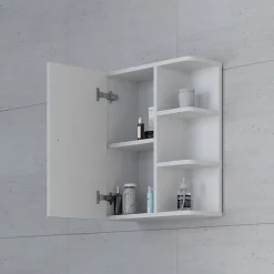 Vicco Armoire murale de salle de bain Blanc 47.2x59.2cm