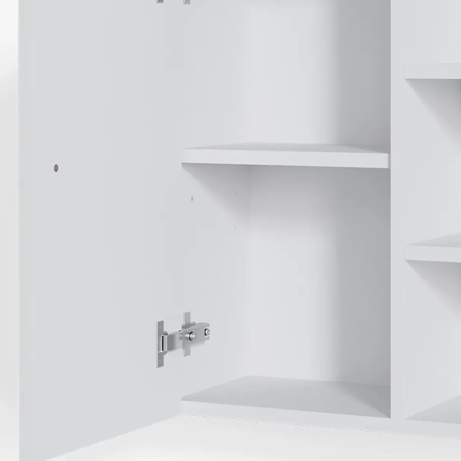 Vicco Armoire murale de salle de bain Blanc 47.2x59.2cm