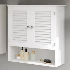 Vicco Armoire murale universelle Blanc 60x66cm avec 2 portes* Armoire De Salle De Bains