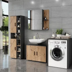 Vicco Armoire pour machine à laver Anthracite 68x88.5cm