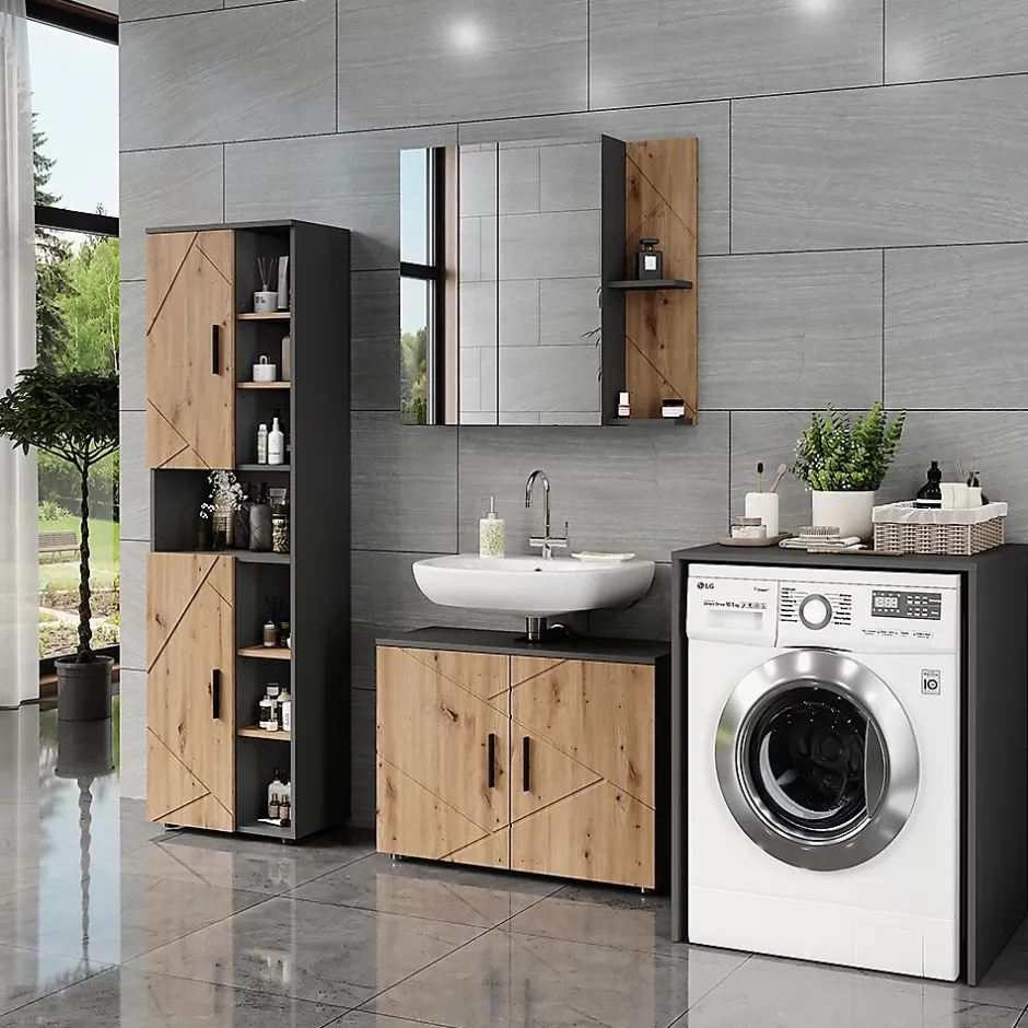 Vicco Armoire pour machine à laver Anthracite 68x88.5cm